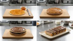 Mazurek bez pieczenia na waflach – warstwowy deser z kajmakiem i dżemem w 15 minut