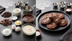 Ciasteczka brownie z miękkim środkiem – proste, mocno czekoladowe i gotowe w 30 minut