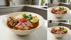 Domowa pho wołowa krok po kroku – bulion wychodzi klarowny i pełen aromatu