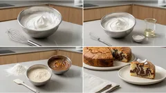 Ciasto z białek bez masła – puszyste i wilgotne, z kakao, kokosem i pomarańczą